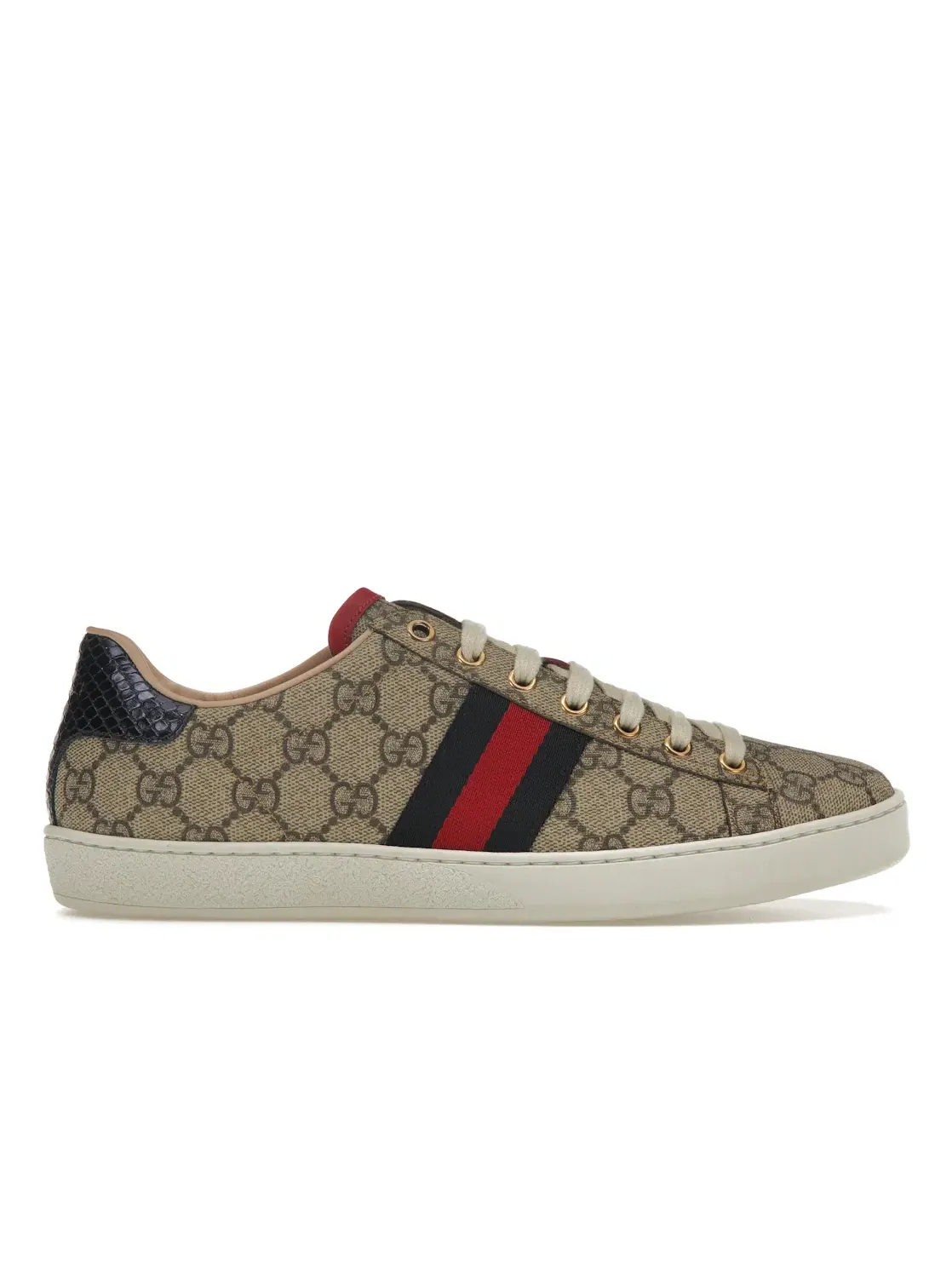 Кеды женские Gucci Ace, кожаные, с принтом — изображение 1 из 4, коричневый