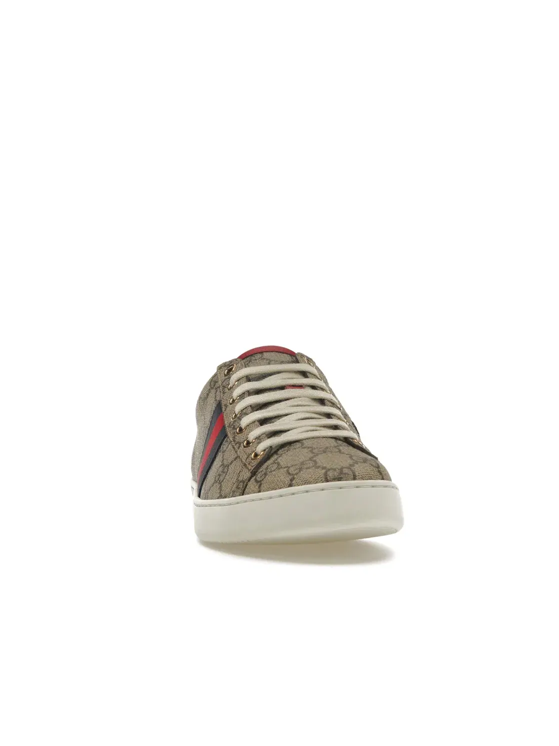 Кеды женские Gucci Ace, кожаные, с принтом — изображение 2 из 4, коричневый