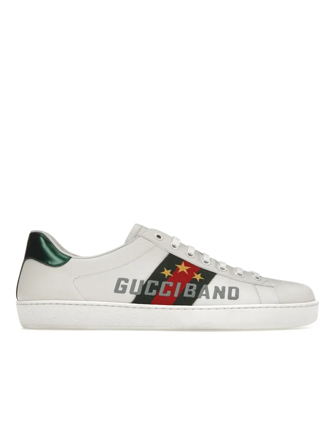 Кроссовки Gucci Ace Gucci Band, кожаные — изображение 1 из 4, белый