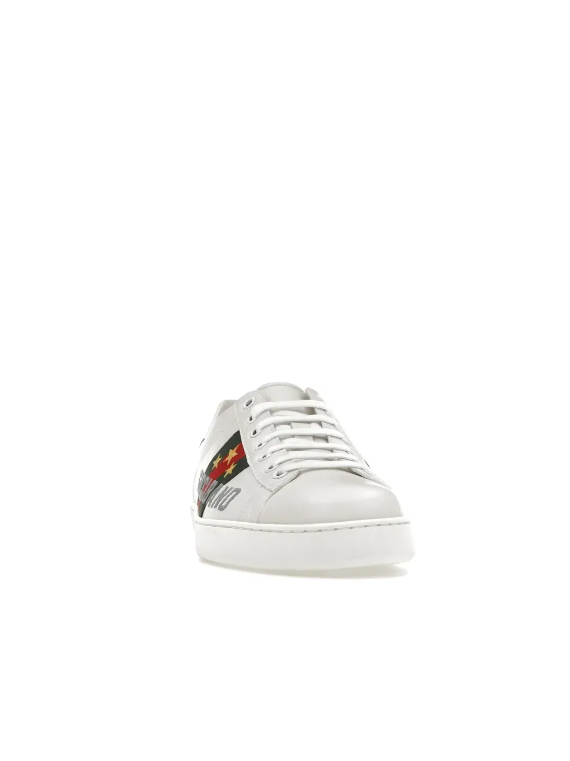 Кроссовки Gucci Ace Gucci Band, кожаные — изображение 2 из 4, белый