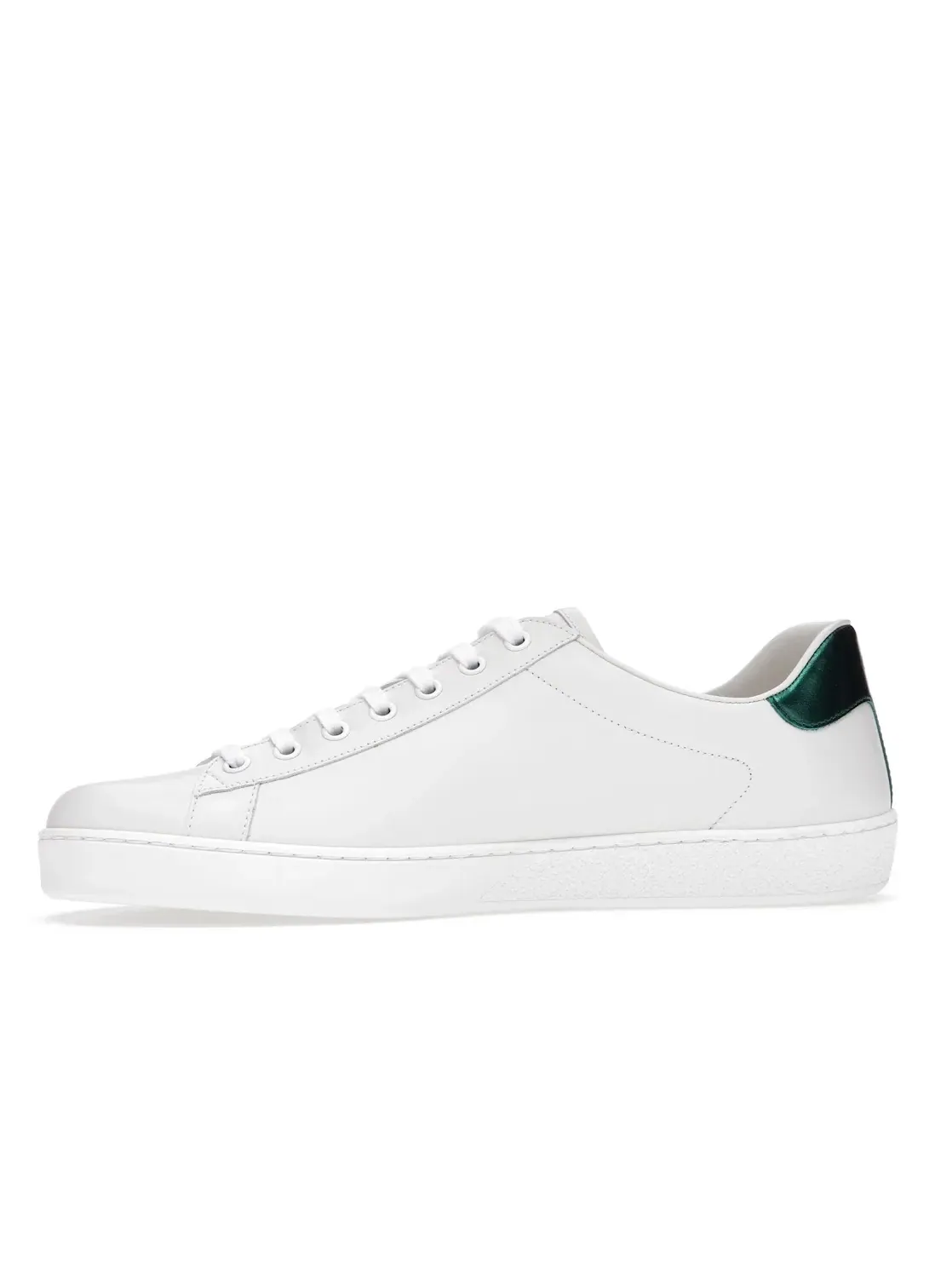Кроссовки мужские Gucci Ace кожаные, с красно-зеленой полосой — изображение 3 из 4, белый/зеленый/красный