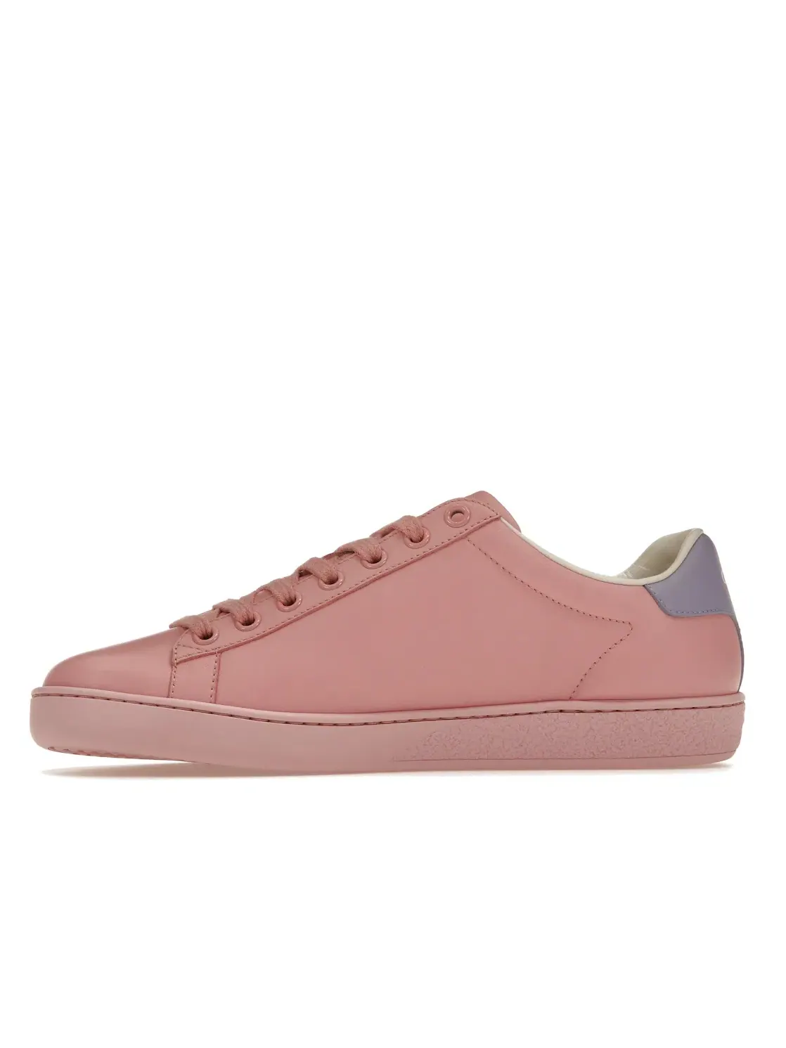 Кеды женские Gucci Ace с принтом Interlocking G, кожаные — изображение 3 из 4, розовый/синий