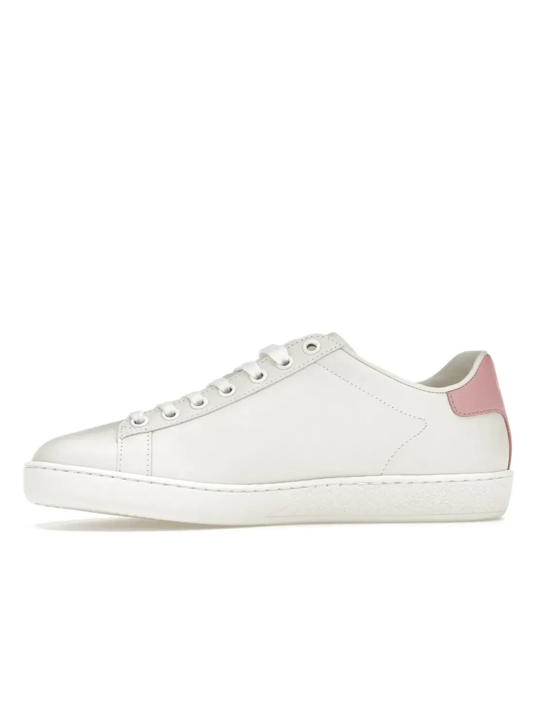Кеды женские Gucci Ace, с принтом Interlocking G — изображение 3 из 4, белый/розовый