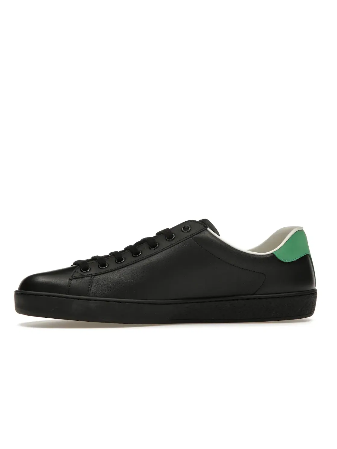 Кеды Gucci Ace с принтом Interlocking GG, кожаные — изображение 3 из 4, черный/белый