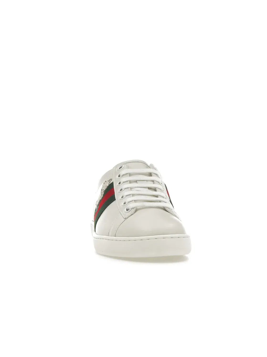 Кроссовки женские Gucci Ace, с принтом Gucci — изображение 2 из 4, белый/зеленый/красный