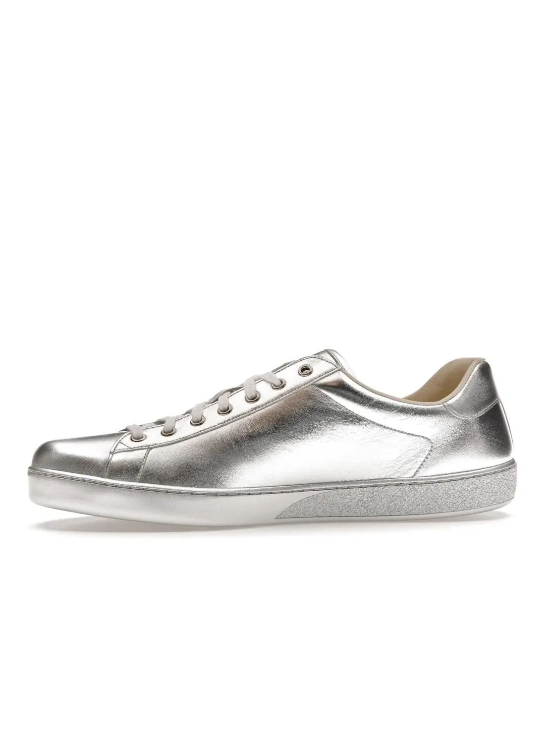 Кроссовки мужские Gucci Ace, серебристые — изображение 3 из 4, серебряный