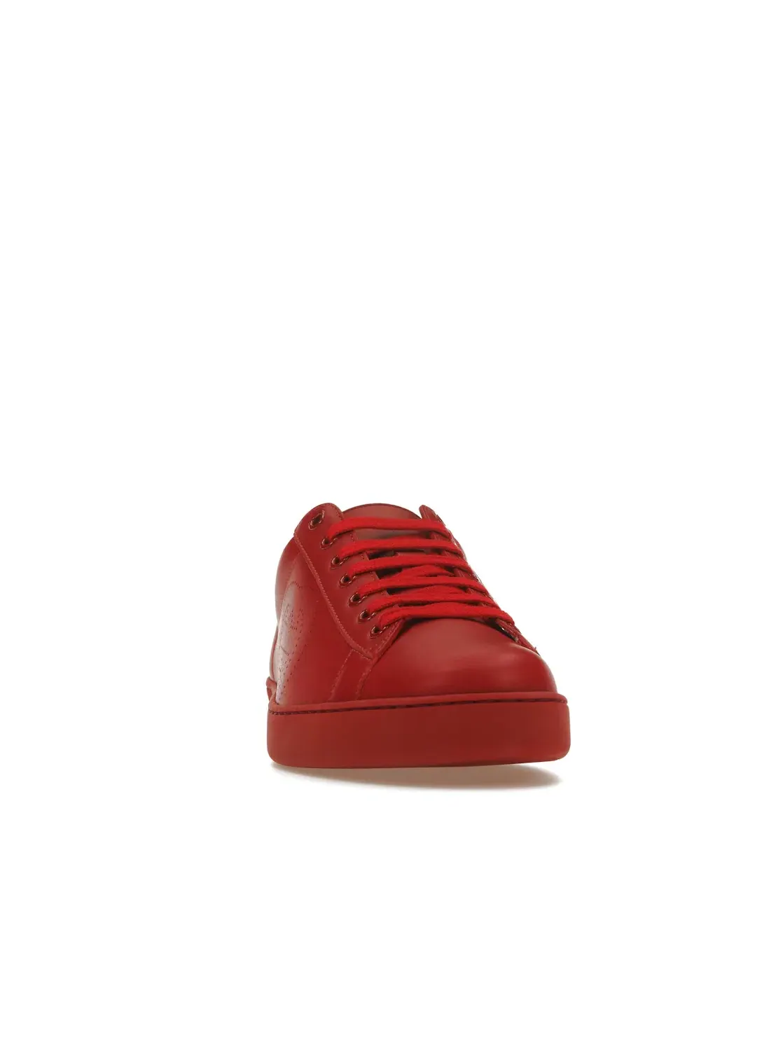 Кеды Gucci Ace, перфорированная кожа, красная полоса — изображение 2 из 4, белый