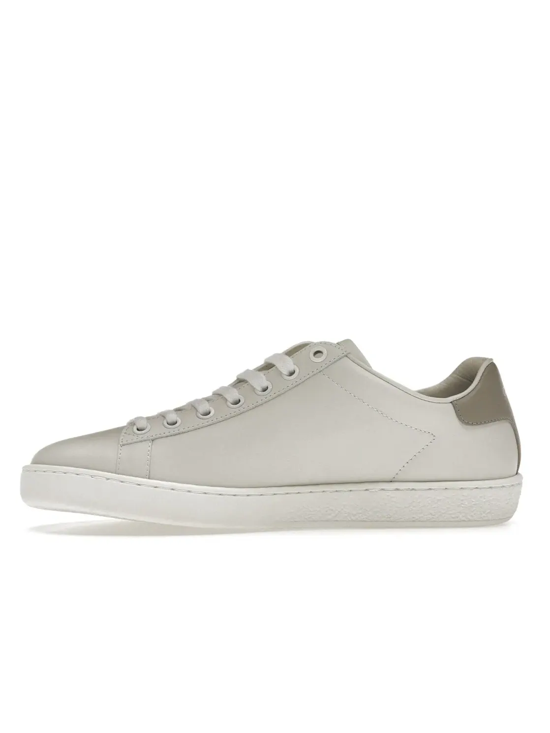 Кеды женские Gucci Ace, кожаные с перфорацией — изображение 3 из 4, белый