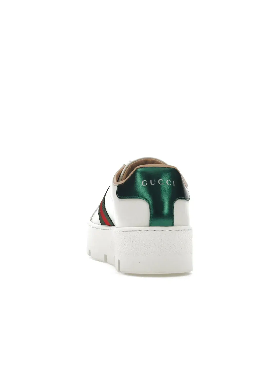Кеды женские Gucci Ace с платформой, кожаные — изображение 4 из 4, белый