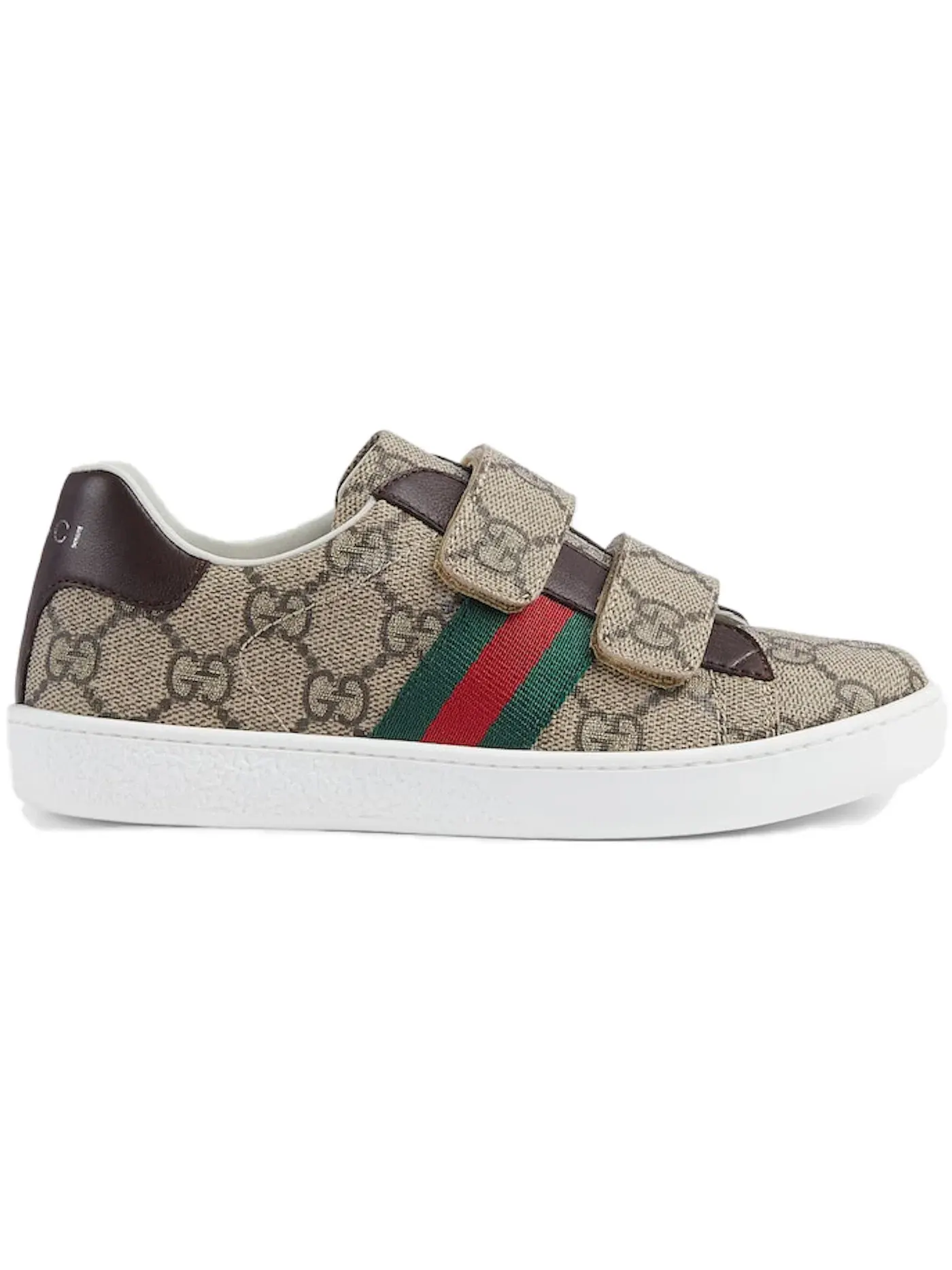 Детские кеды Gucci Ace Strap Sneaker Beige Ebony — изображение 1 из 1