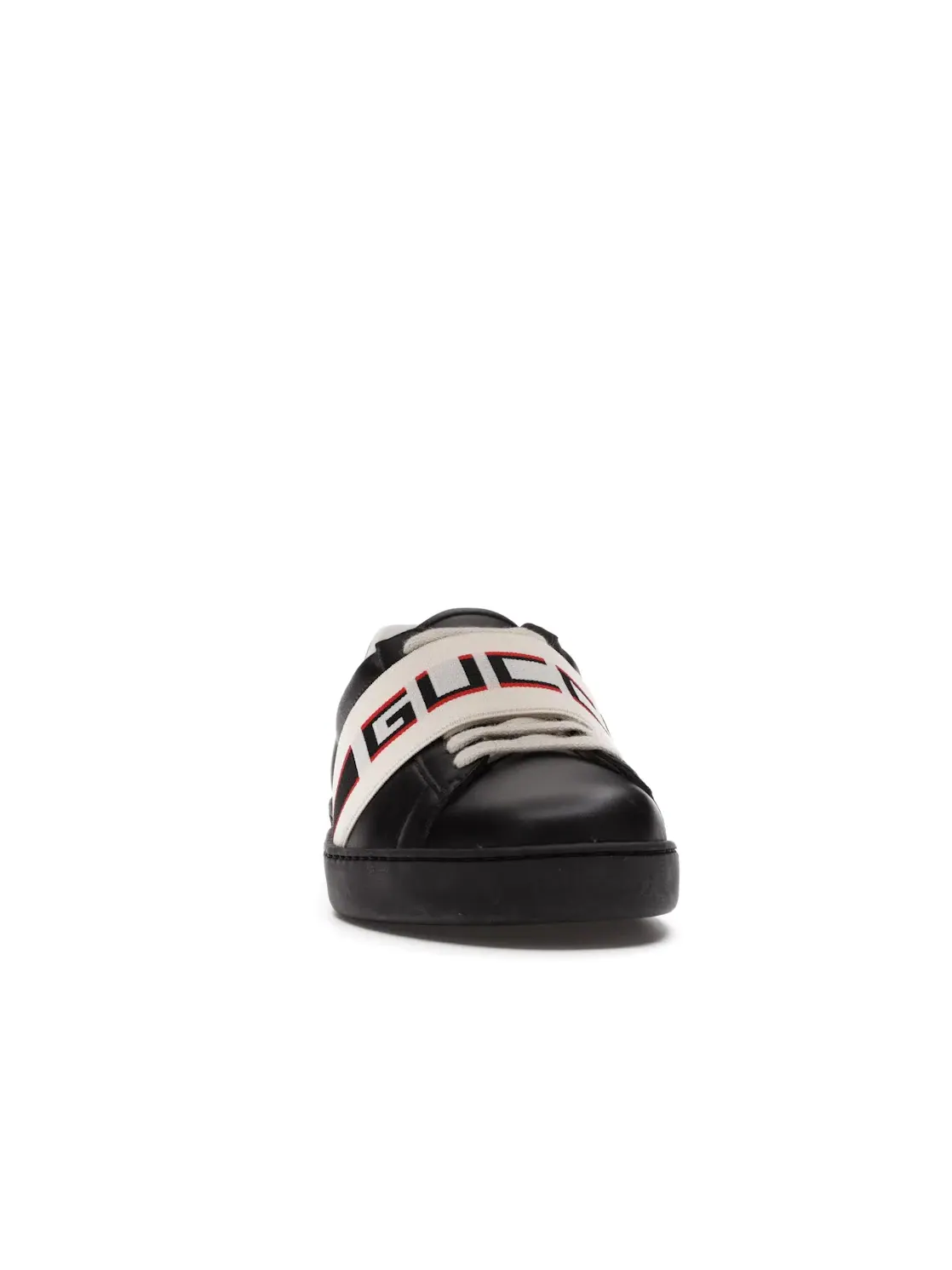 Кеды мужские Gucci Ace Stripe Black, кожаные — изображение 2 из 4, черный