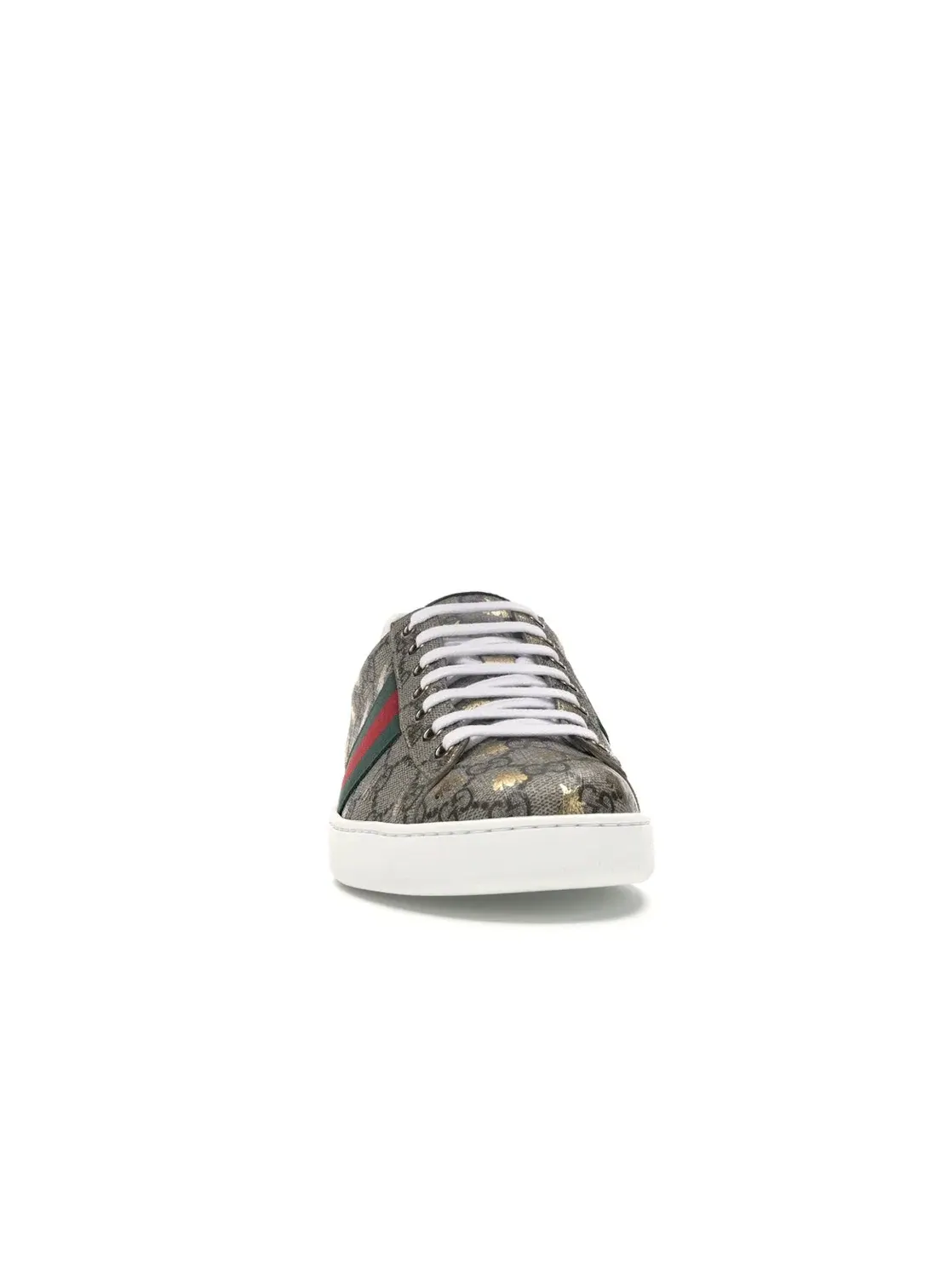 Кеды мужские Gucci Ace с принтом пчел — изображение 2 из 4, бежевый