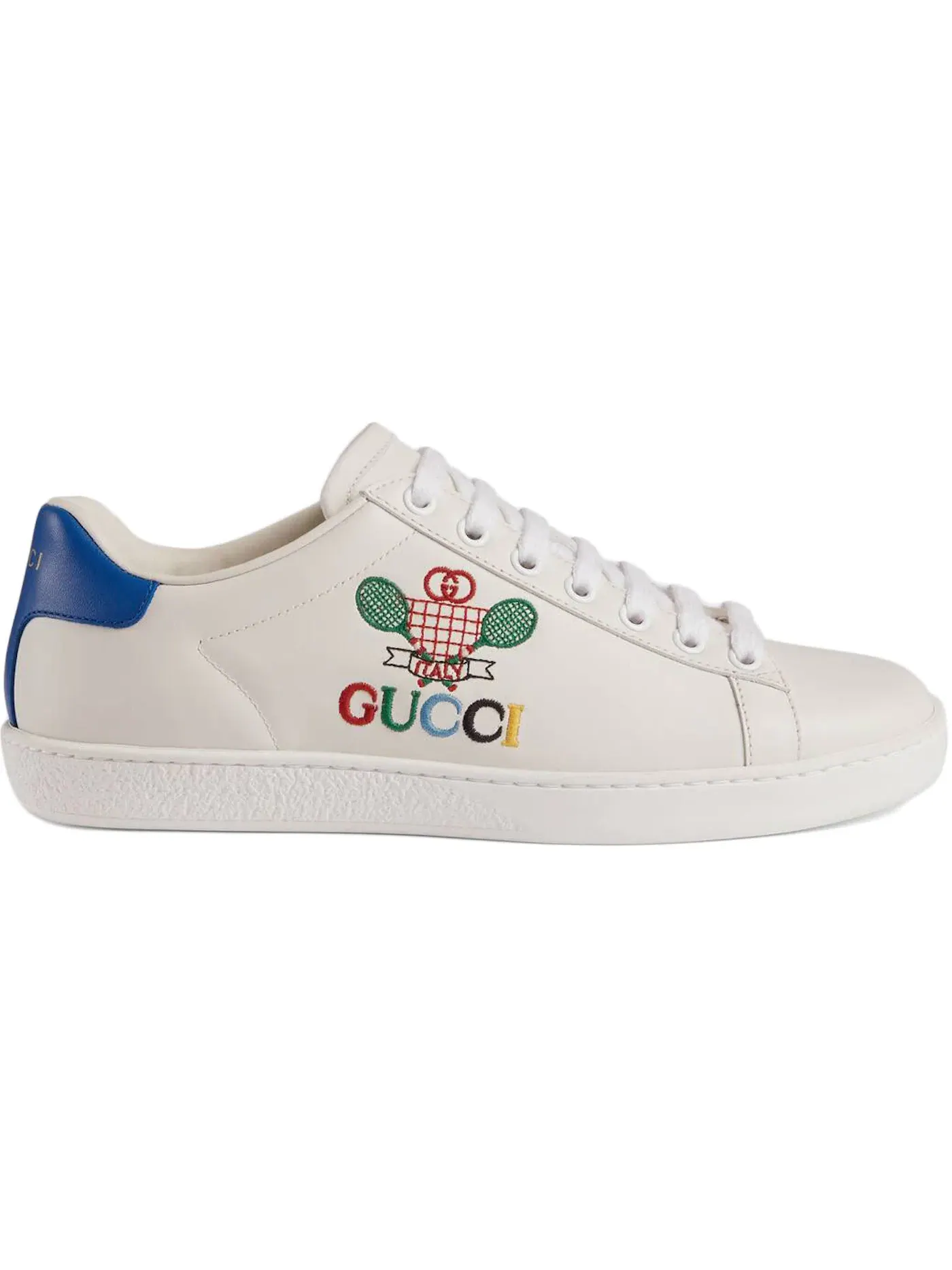Кроссовки женские Gucci Ace с принтом Gucci — изображение 1 из 1, белый
