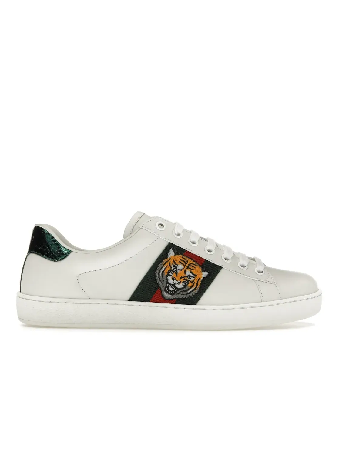 Кроссовки мужские Gucci Ace, с принтом тигра — изображение 1 из 4, белый