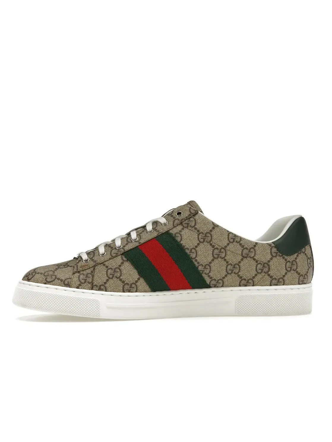 Кеды мужские Gucci Ace Web, с принтом Web — изображение 3 из 4, бежевый