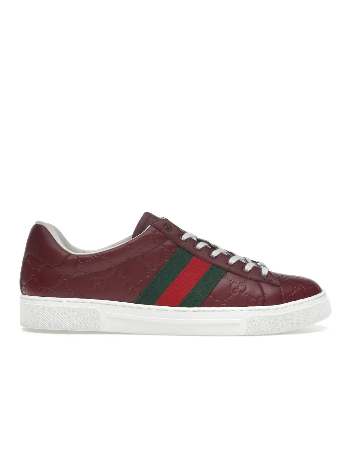 Кроссовки мужские Gucci Ace Web — изображение 1 из 4, красный/белый/зеленый