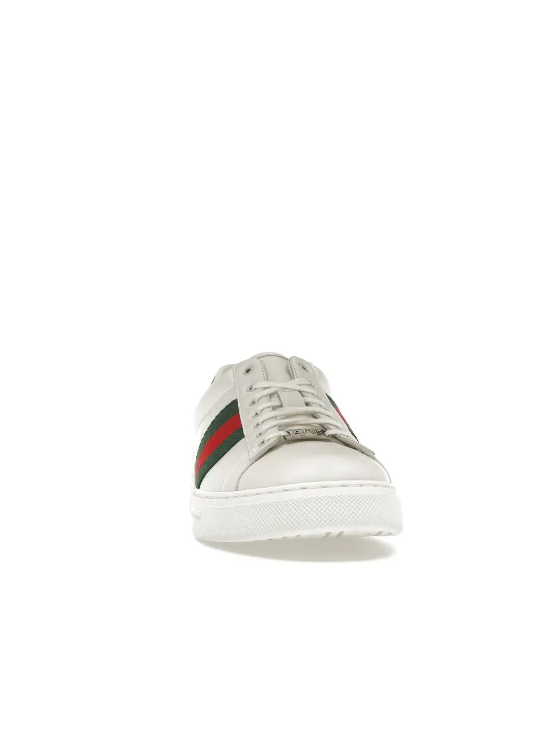Кеды Gucci Ace Web, кожаные, с принтом Web — изображение 2 из 4, белый/зеленый/красный