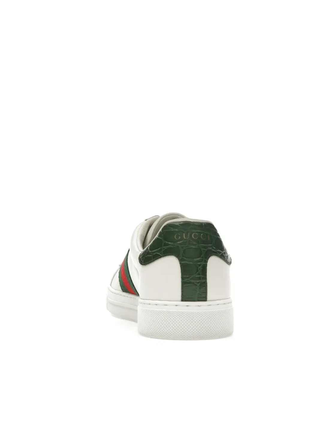 Кеды Gucci Ace Web, кожаные, с принтом Web — изображение 4 из 4, белый/зеленый/красный