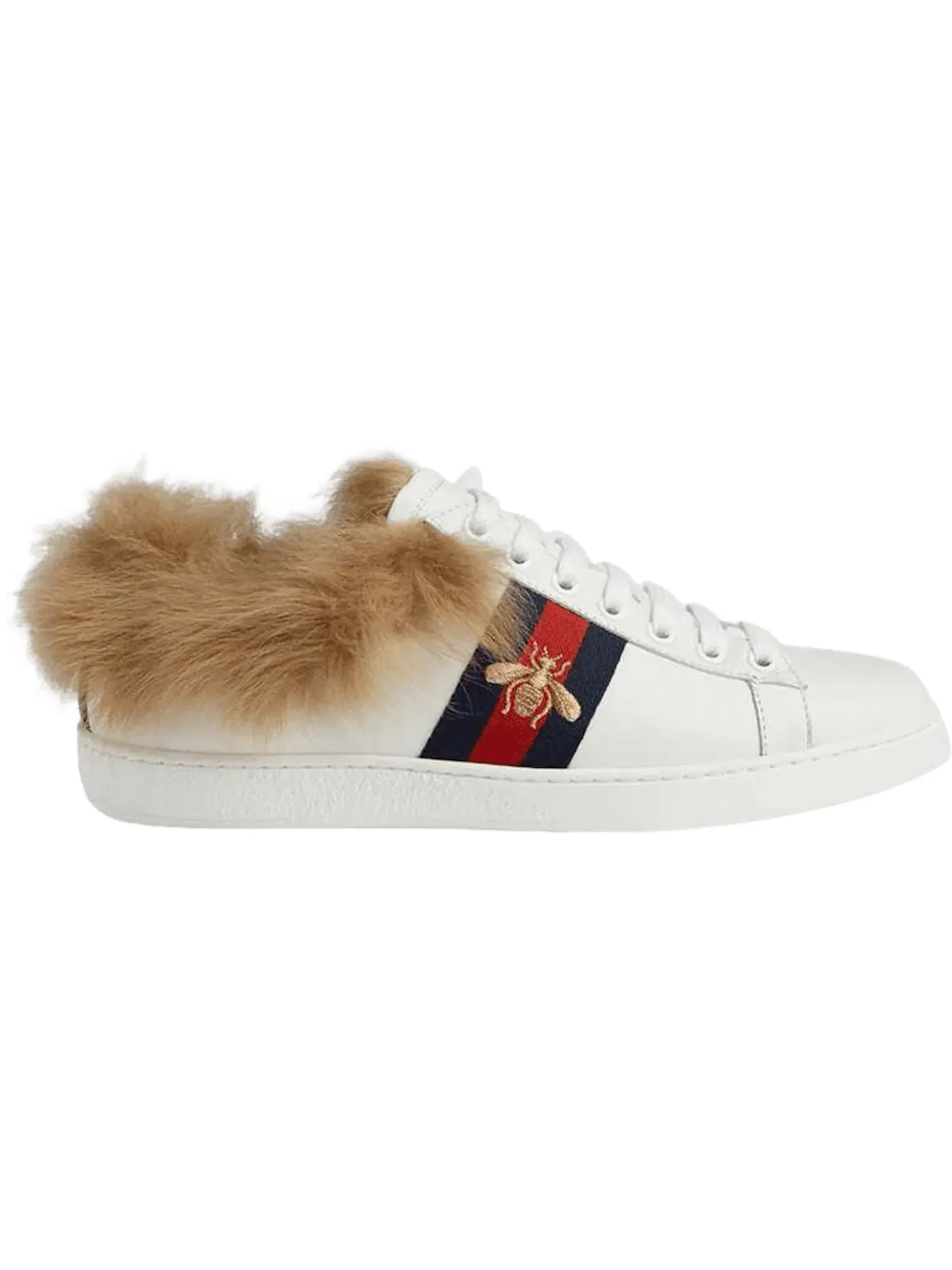 Кроссовки женские Gucci Ace с принтом — изображение 1 из 1, белый