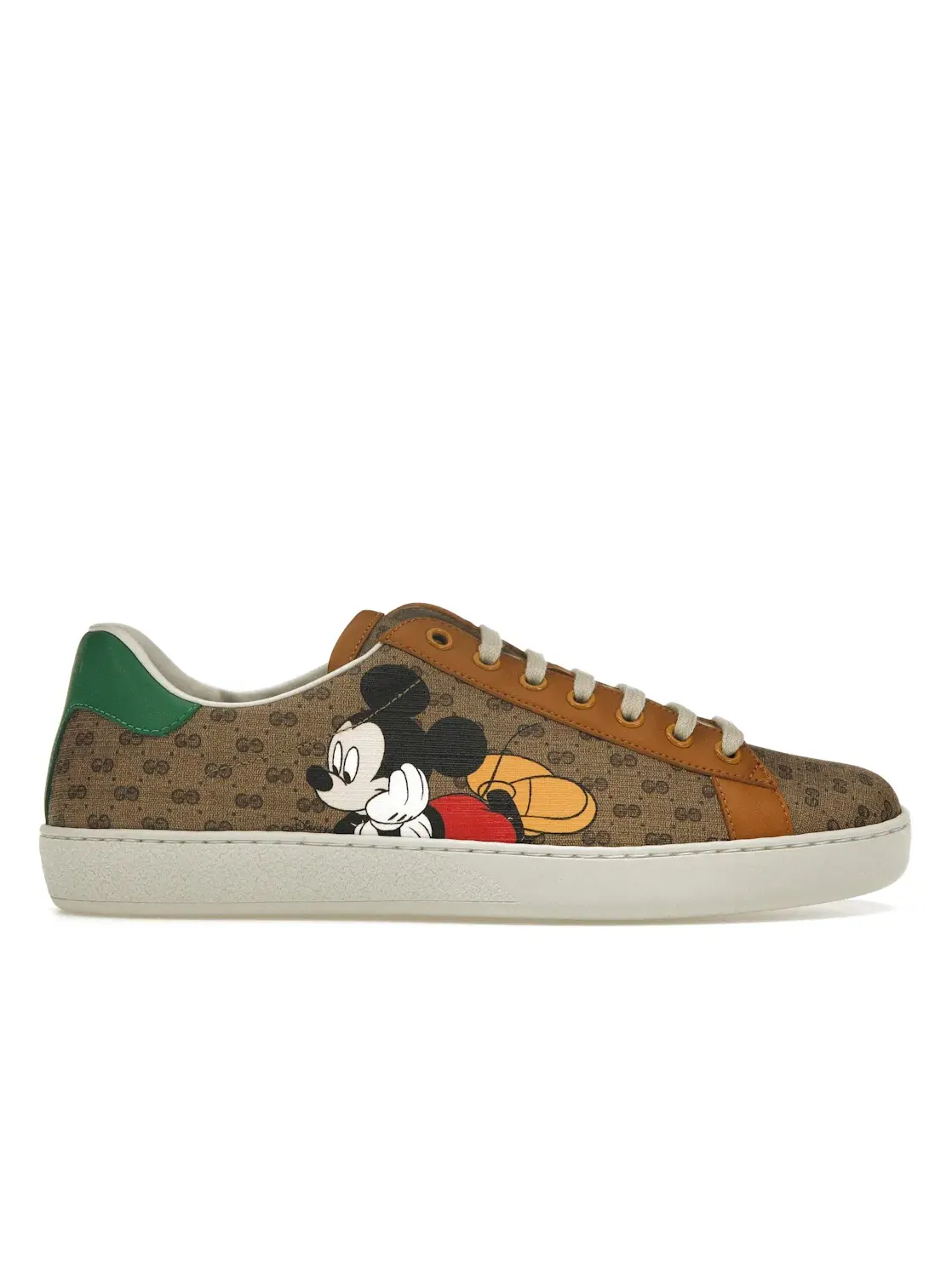 Кроссовки мужские Gucci Ace, с принтом Disney — изображение 1 из 4, коричневый