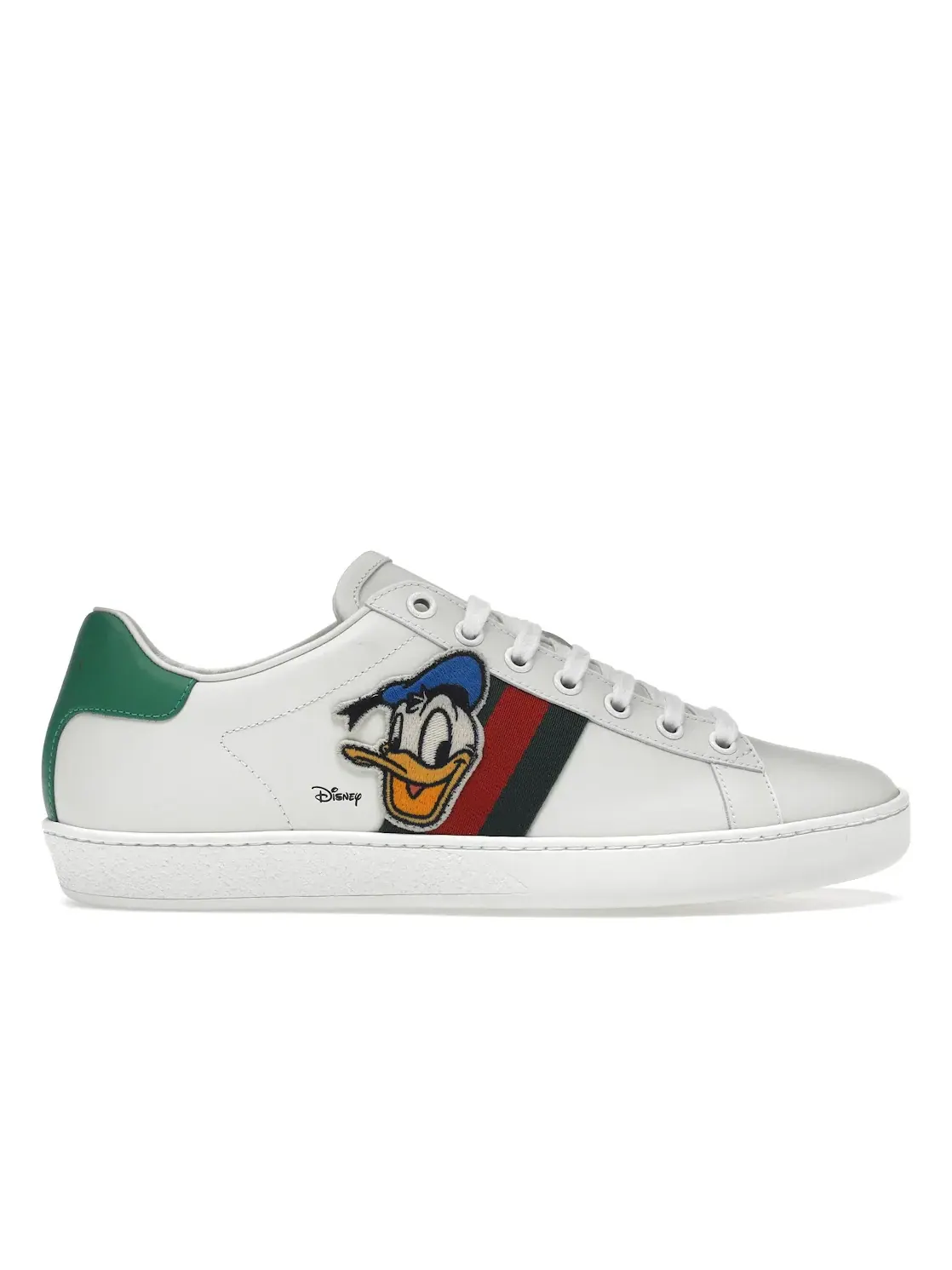 Кроссовки женские Gucci Ace с принтом Дональд Дак — изображение 1 из 4, белый мульти