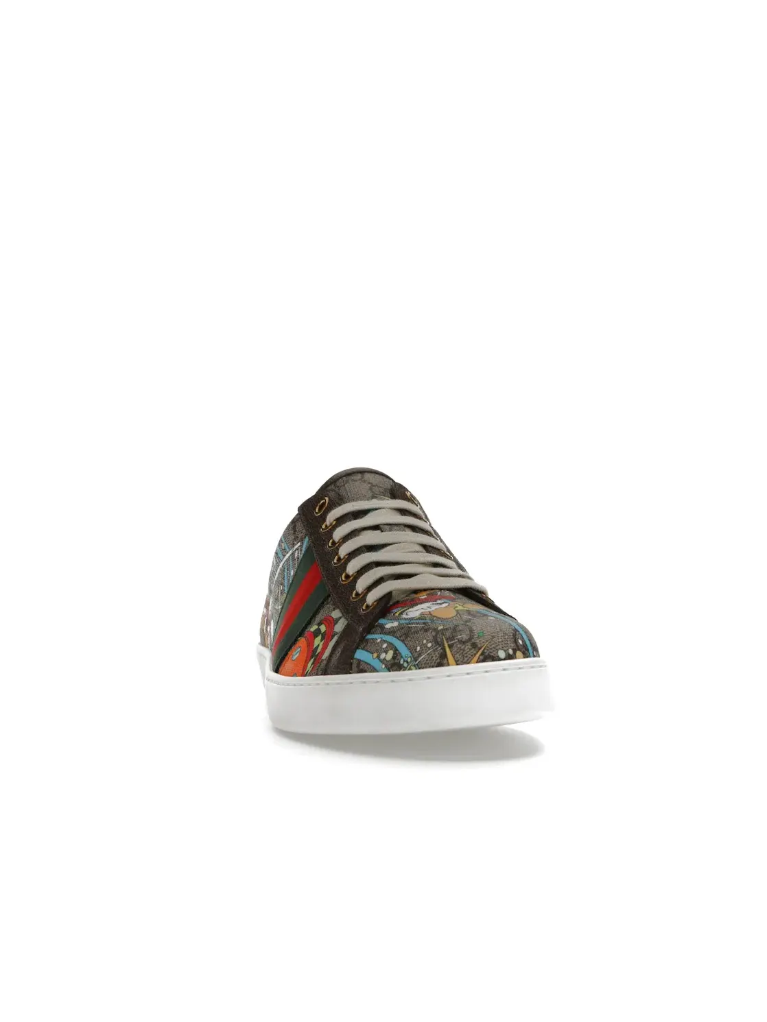 Кеды мужские Gucci Ace с принтом Huey, Dewey, Louie — изображение 2 из 4, коричневый/мульти