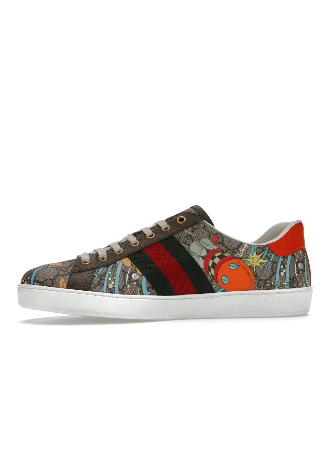 Кеды мужские Gucci Ace с принтом Huey, Dewey, Louie — изображение 3 из 4, коричневый/мульти