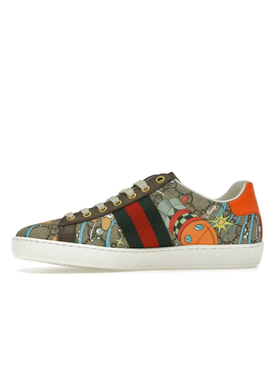 Кроссовки женские Gucci Ace с принтом Disney — изображение 3 из 4, коричневый/мульти