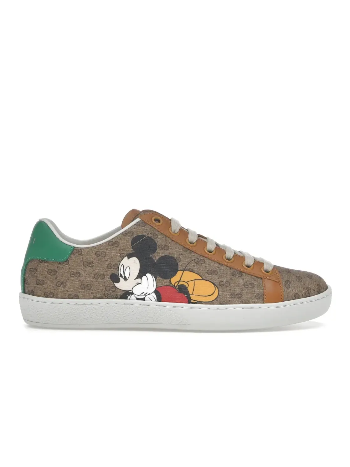 Кроссовки женские Gucci Ace, с принтом Disney — изображение 1 из 4, коричневый