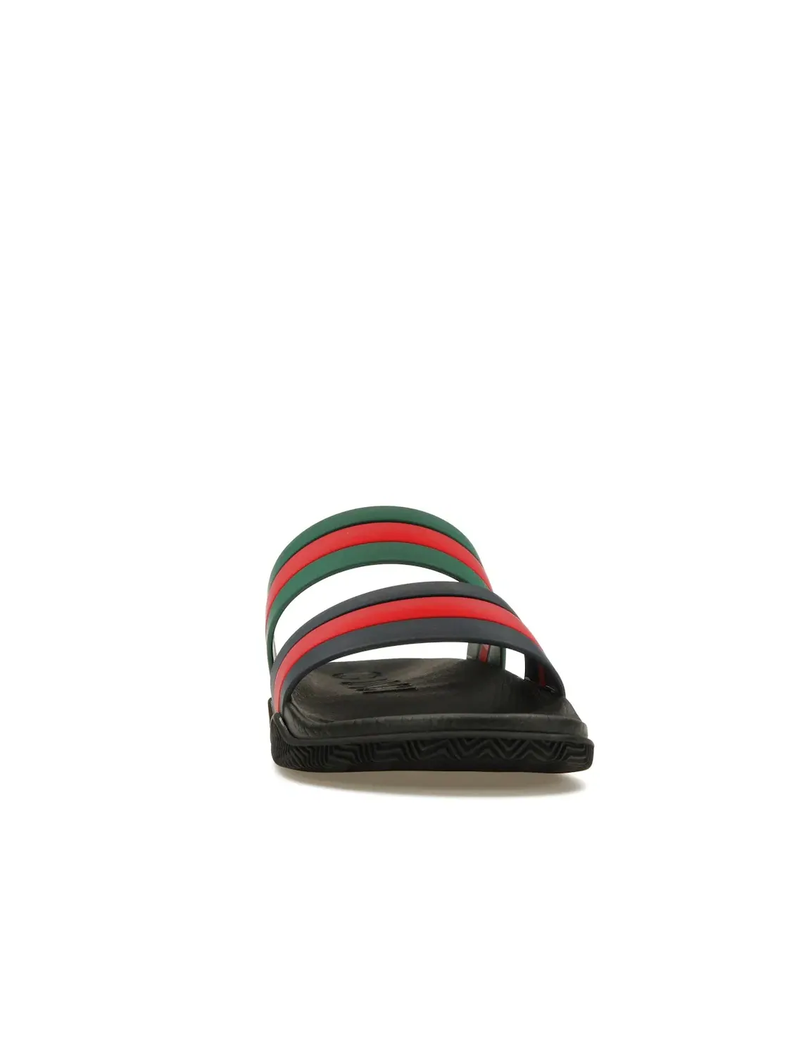 Шлепанцы мужские Gucci Agrado Grg Rubber Slide, с ремешками — изображение 2 из 4, черный