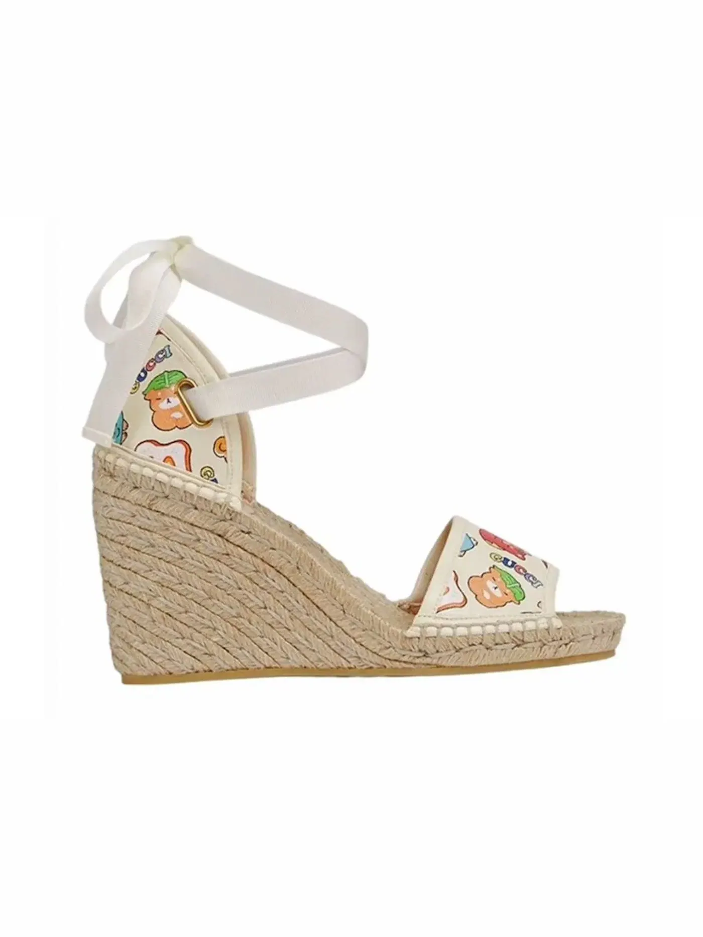 Туфли-лодочки женские Gucci Animal Print Espadrille, с принтом зебры