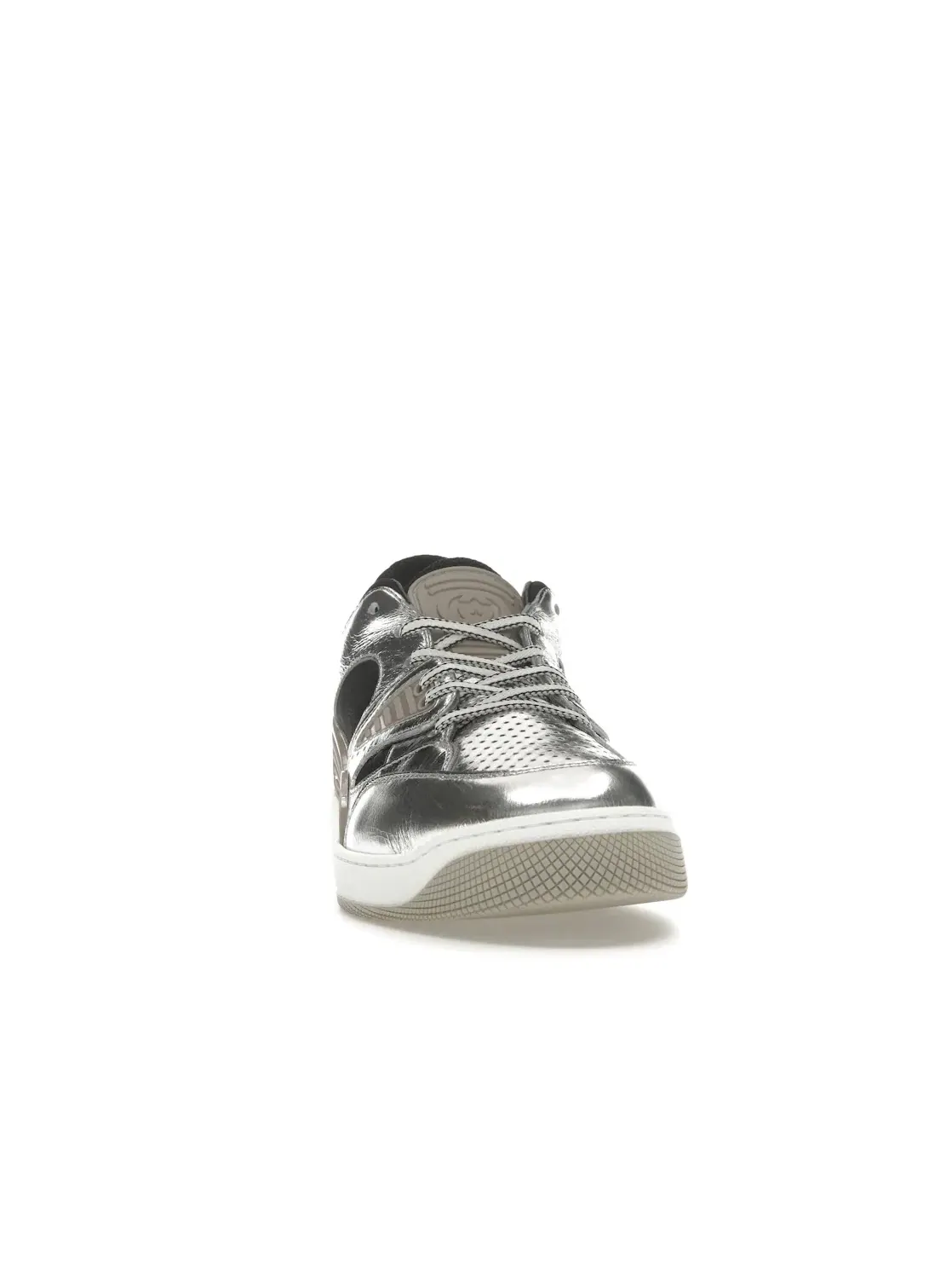 Кроссовки мужские Gucci Basket Low, низкий верх — изображение 2 из 4, серебристый/черный