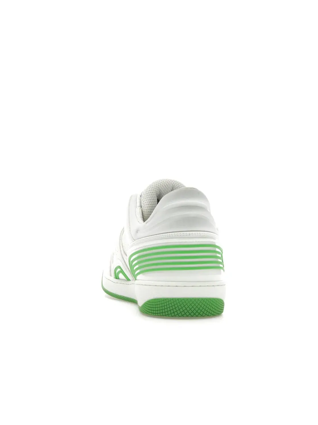 Кеды мужские Gucci Basket Low, кожаные — изображение 4 из 4, белый/зеленый