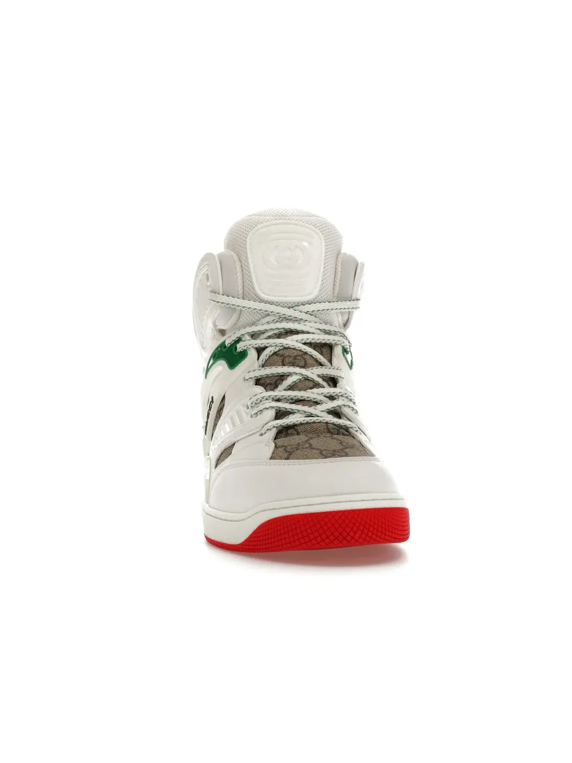 Кроссовки мужские Gucci Basket, с контрастными вставками — изображение 2 из 4, белый