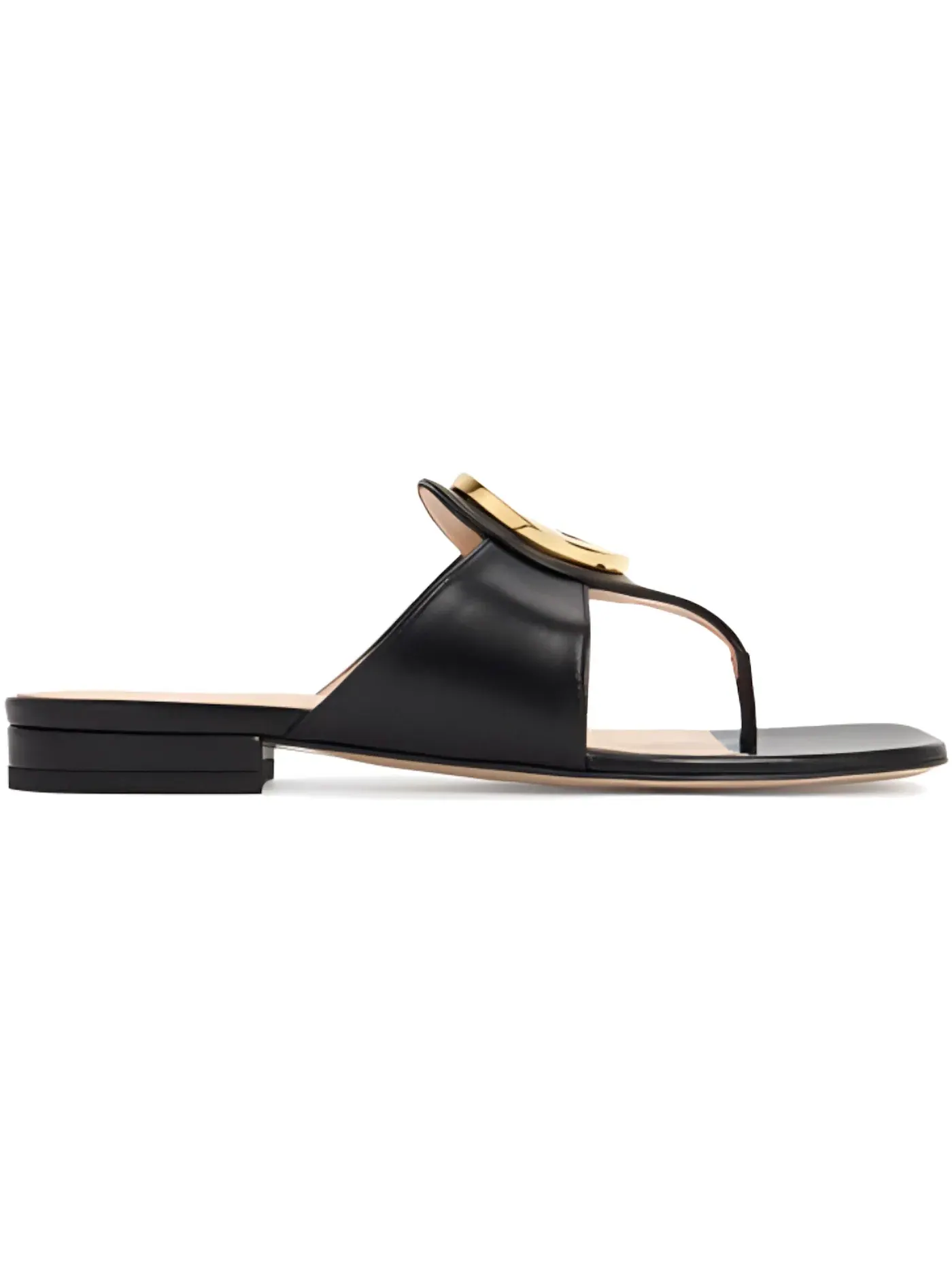 Сандалии-вьетнамки Gucci Blondie Thong Leather Sandals