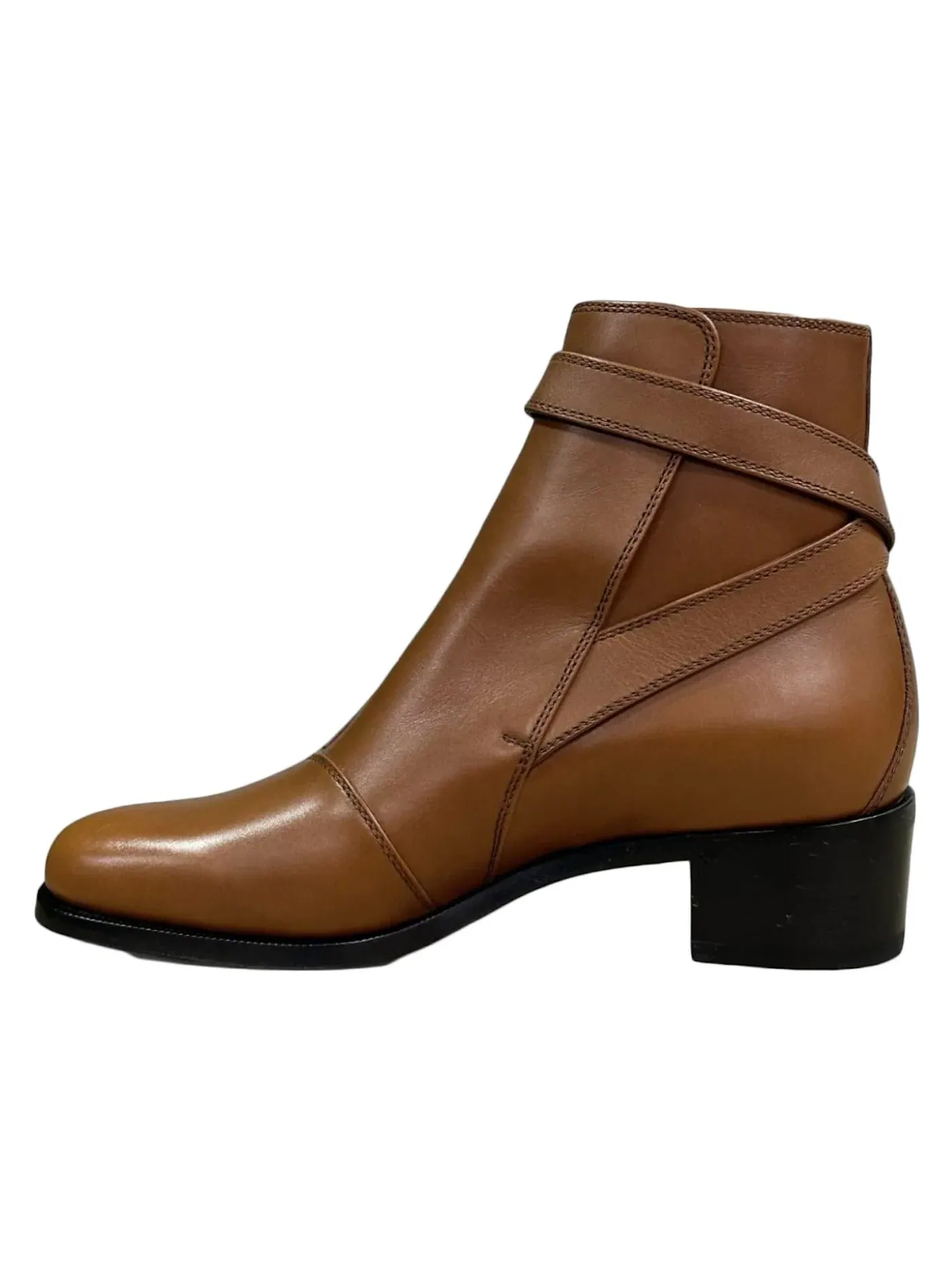 Ботинки мужские Gucci Buckled Ankle Leather Boot, кожаные, с пряжкой — изображение 2 из 2, коричневый