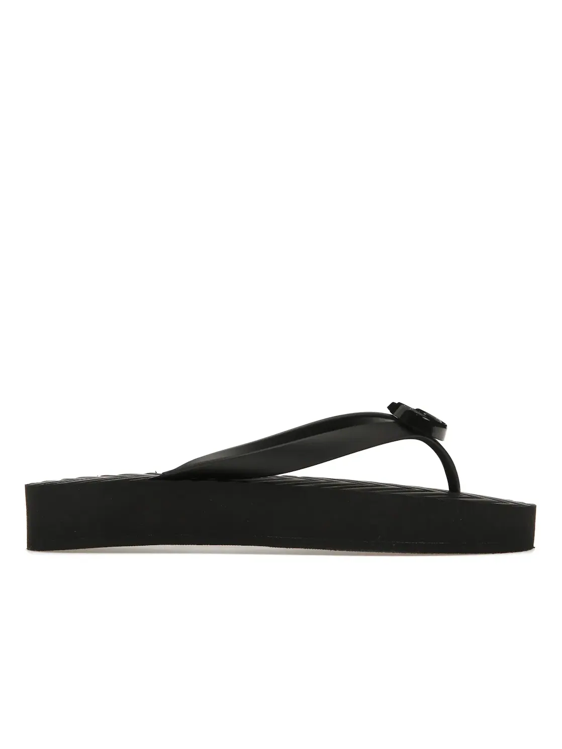 Сандалии-Шлепанцы женские Gucci Chevron Thong Sandal, резиновые
