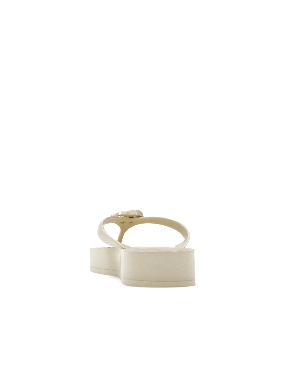 Сандалии-вьетнамки Gucci Chevron Thong Sandal, с шевронным принтом — изображение 4 из 4, белый