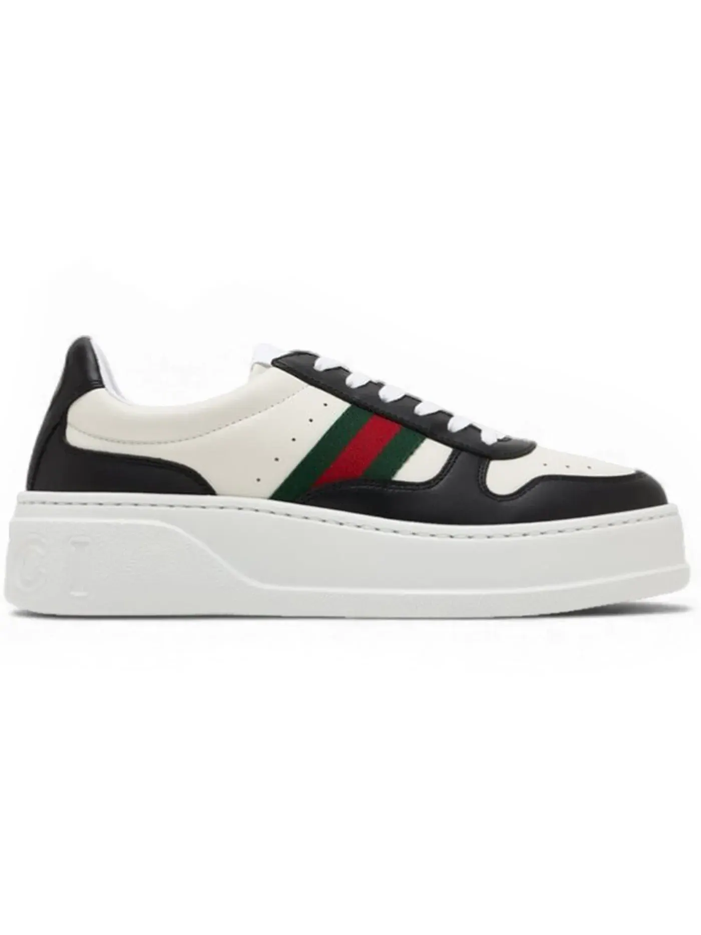 Кроссовки женские Gucci Chunky B Sneaker, массивные — изображение 1 из 1, черный, белый