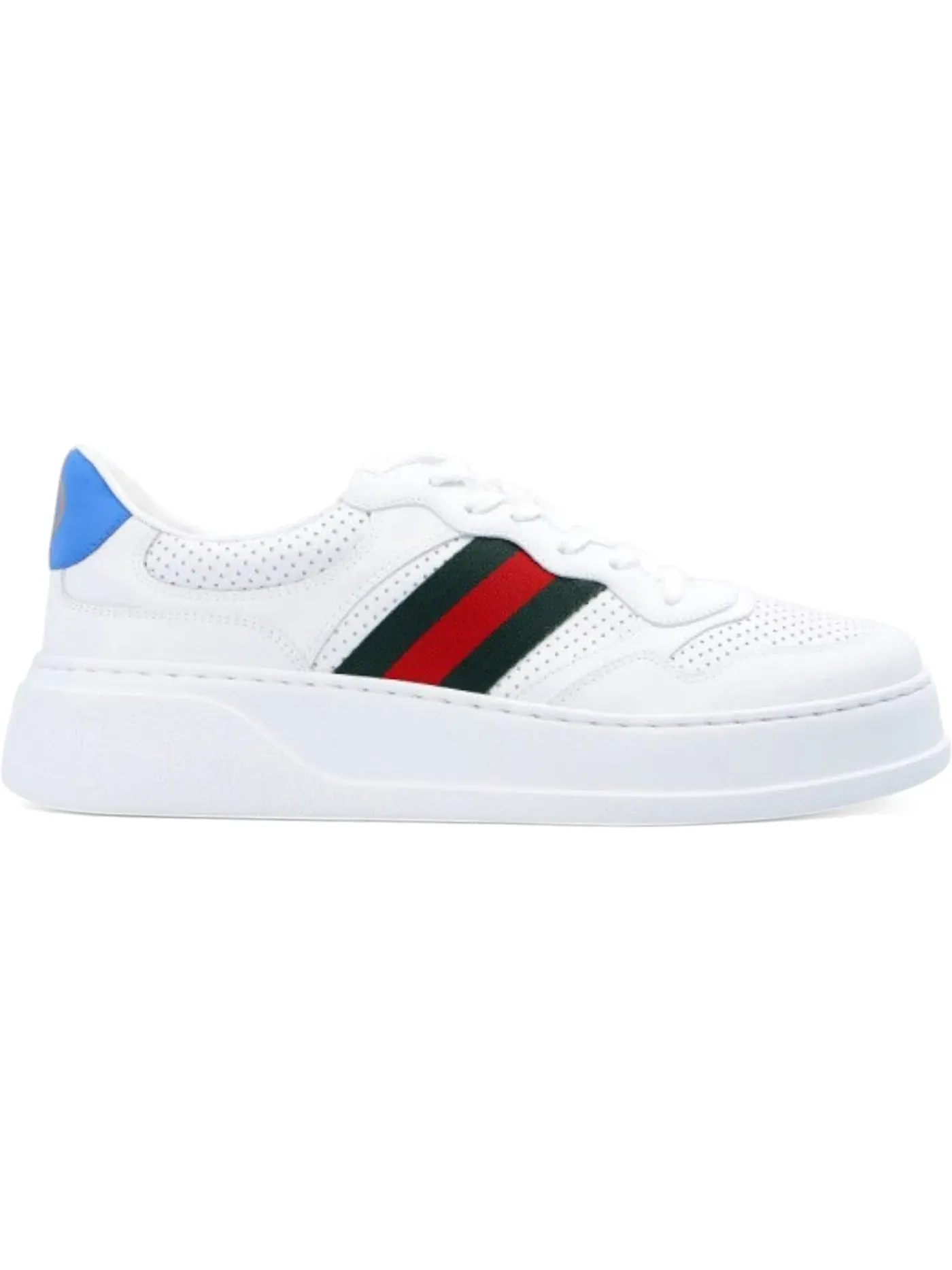 Кроссовки мужские Gucci Chunky GG Web Sneaker, кожаные, текстильные, с принтом GG Web — изображение 1 из 1
