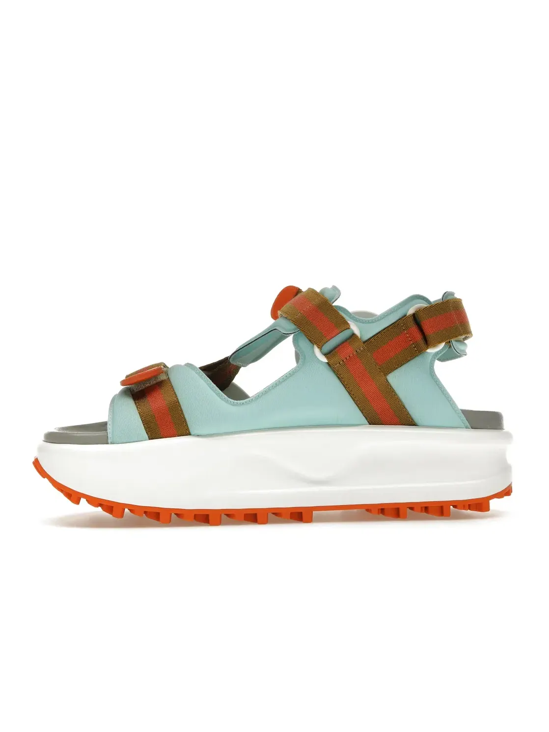 Сандалии-платформа Gucci Colour Block — изображение 3 из 4, белый/синий/оранжевый