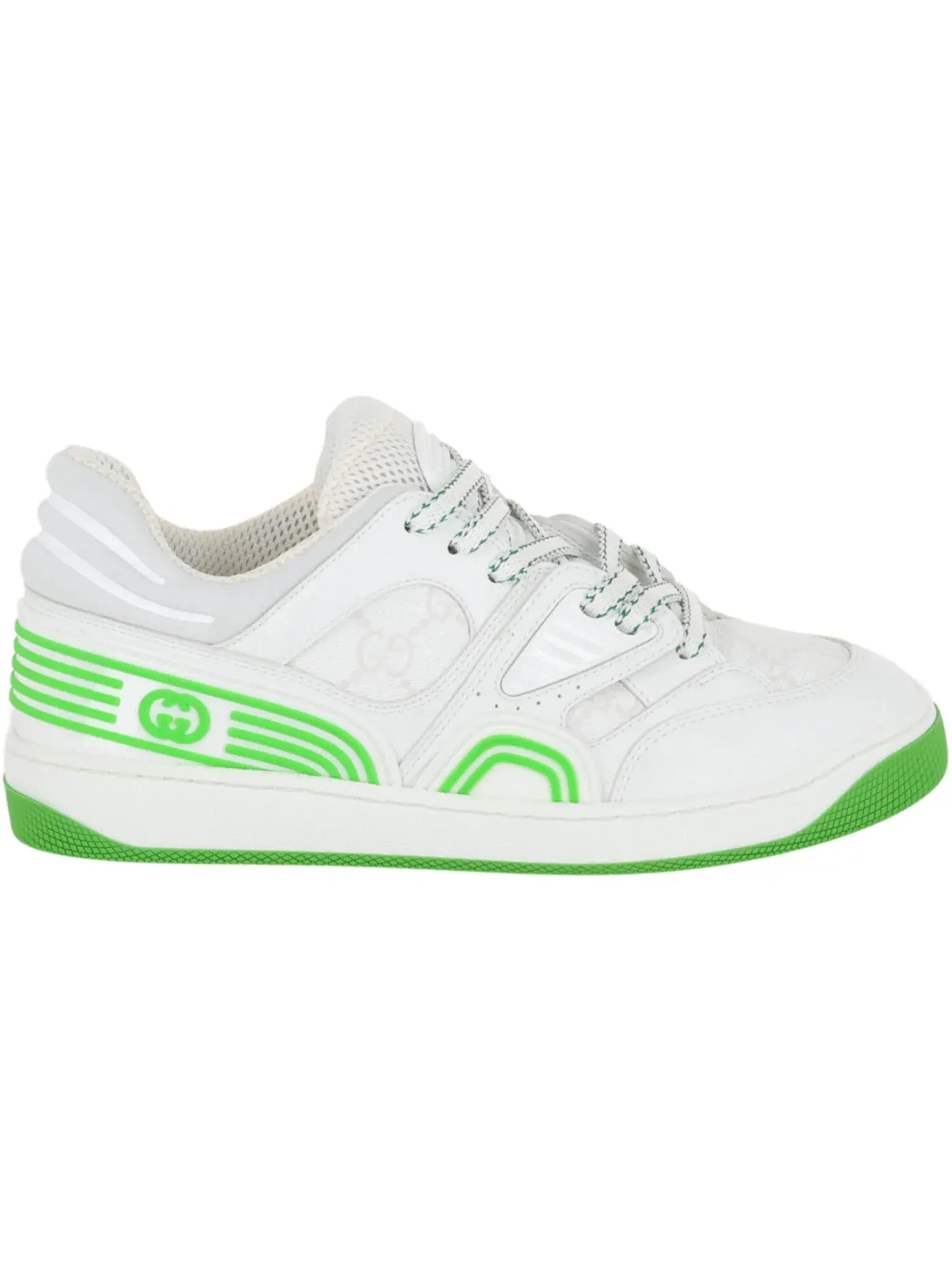 Кроссовки женские Gucci Demetra GG Low, кожаные — изображение 1 из 3, белый