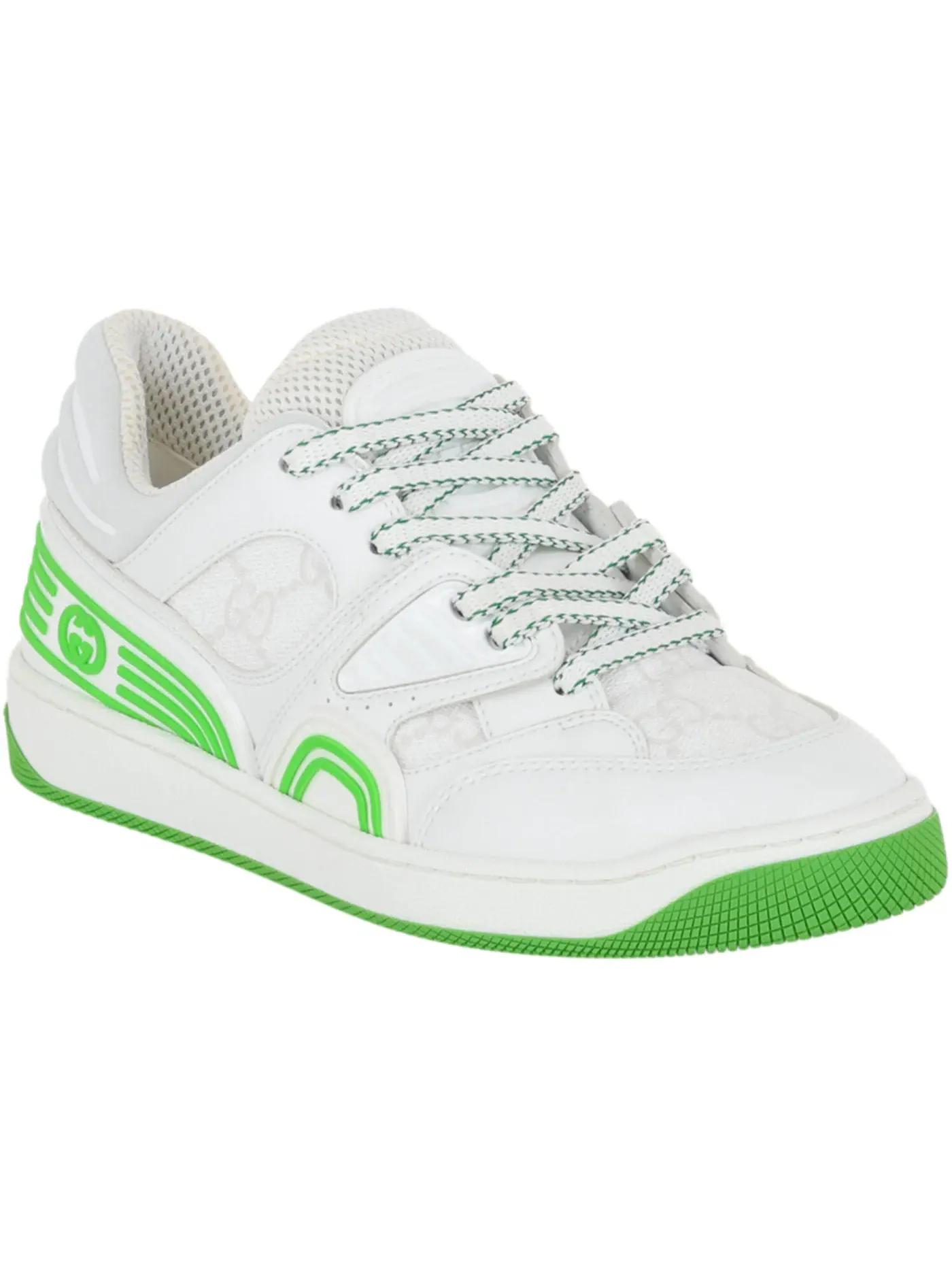 Кроссовки женские Gucci Demetra GG Low, кожаные — изображение 2 из 3, белый