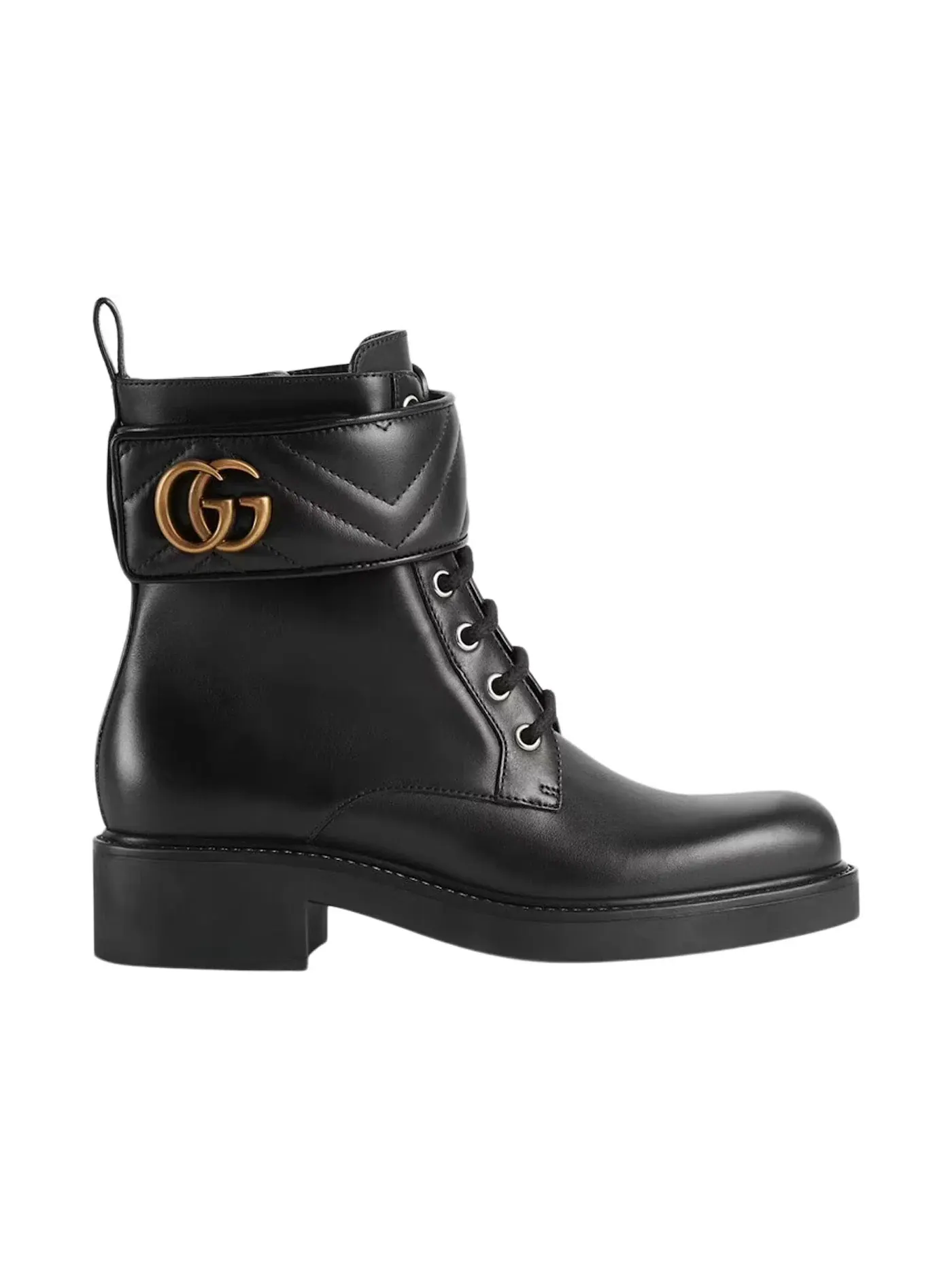 Ботинки женские Gucci Double G 40mm Ankle Boot — изображение 1 из 3, золотистый