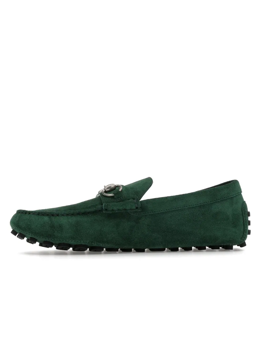 Лоферы мужские Gucci Driver Loafers с металлической деталью — изображение 3 из 4, зеленый