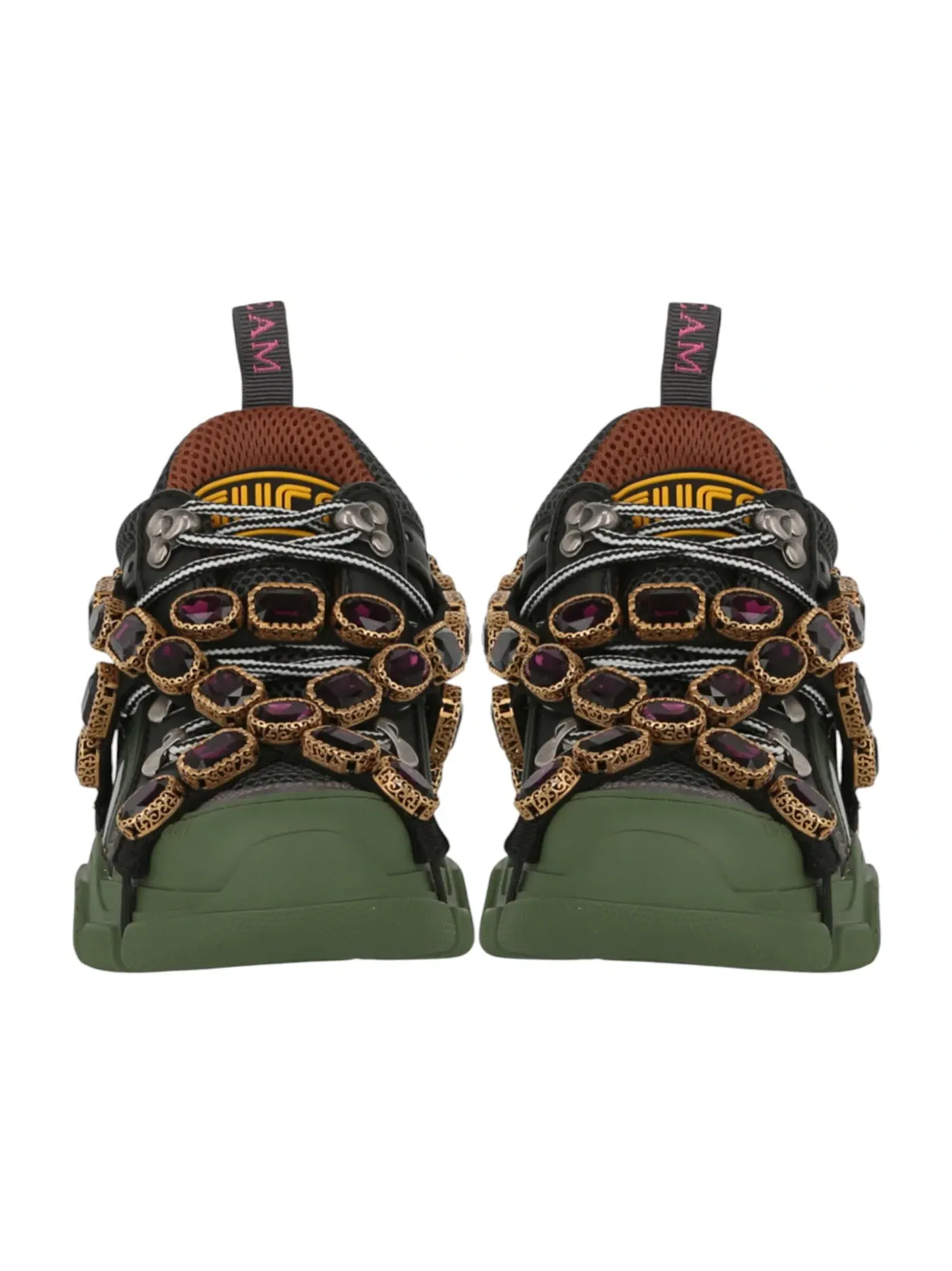 Кроссовки женские Gucci Flashtrek, с принтом Gucci — изображение 5 из 5, зеленый