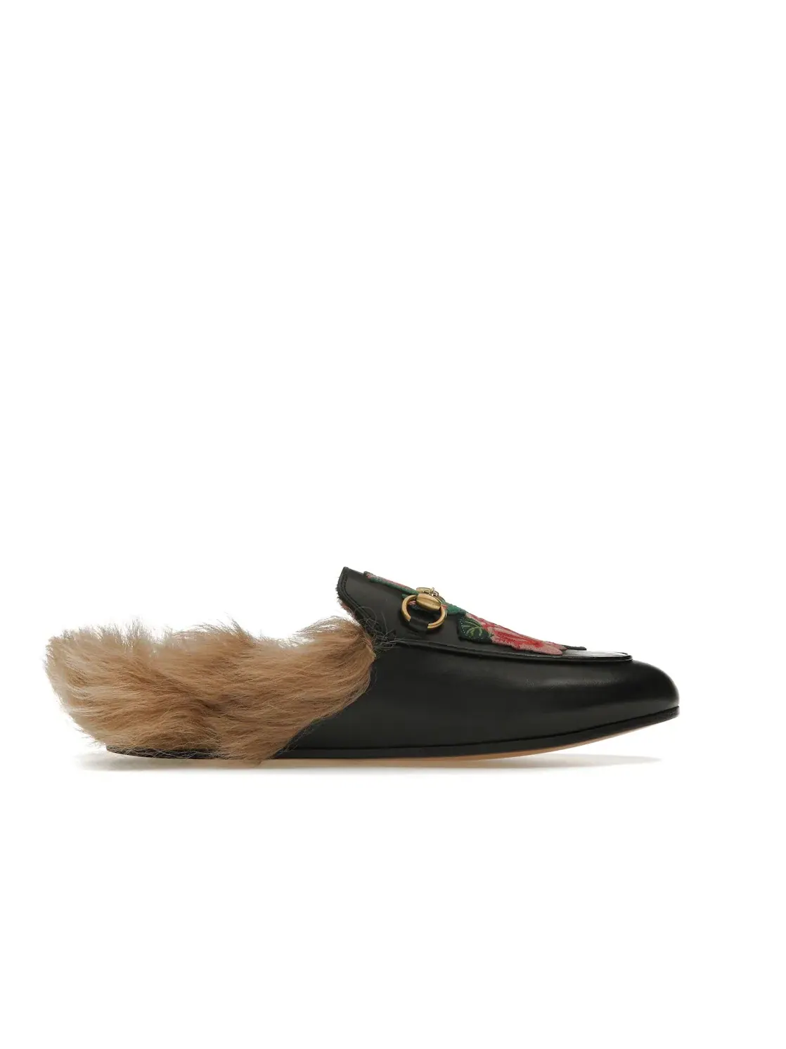 Мюли Gucci Princetown с цветочной вышивкой
