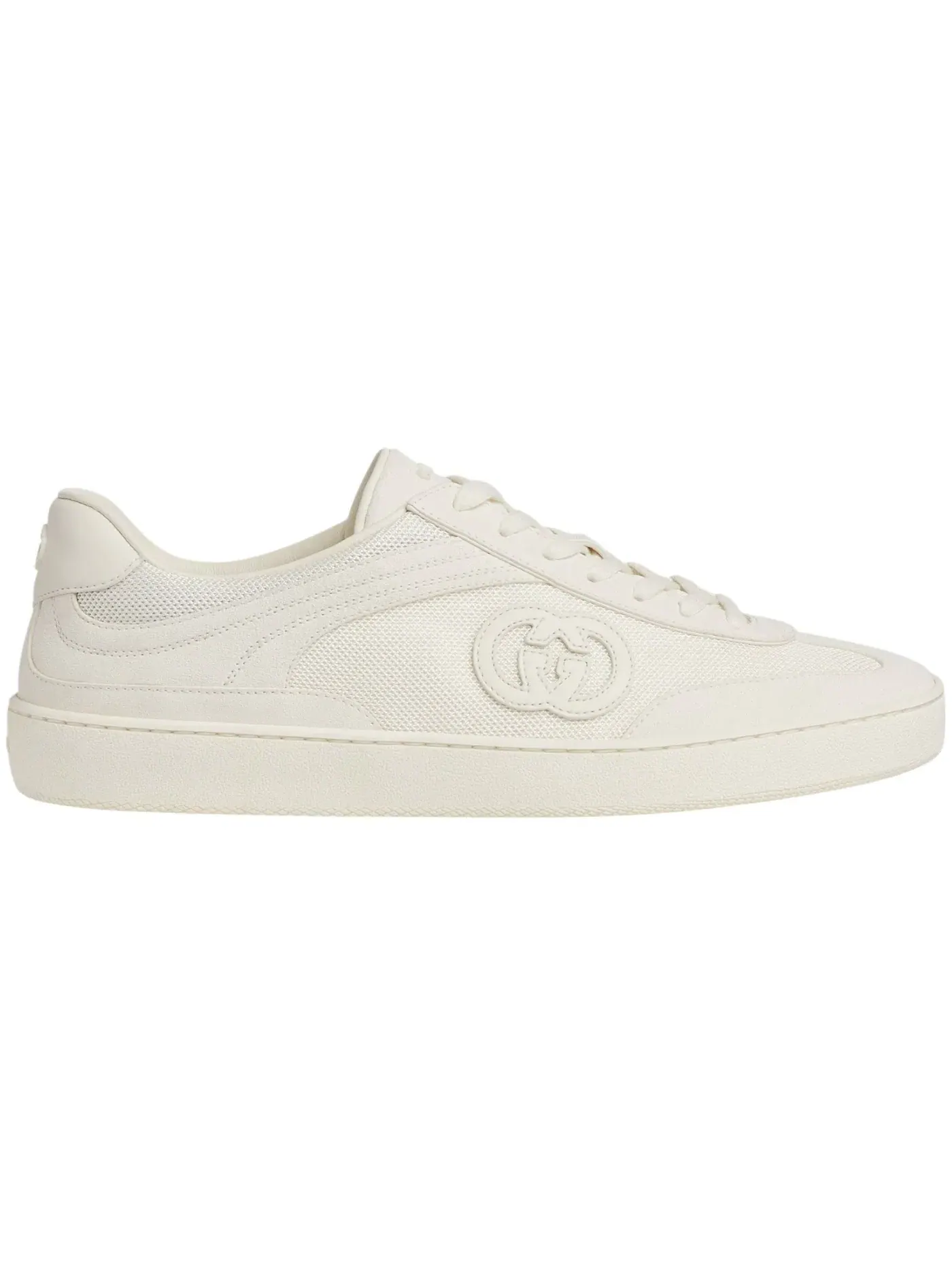 Кроссовки мужские Gucci G74 White Suede, с белой замшей — изображение 1 из 1, белый