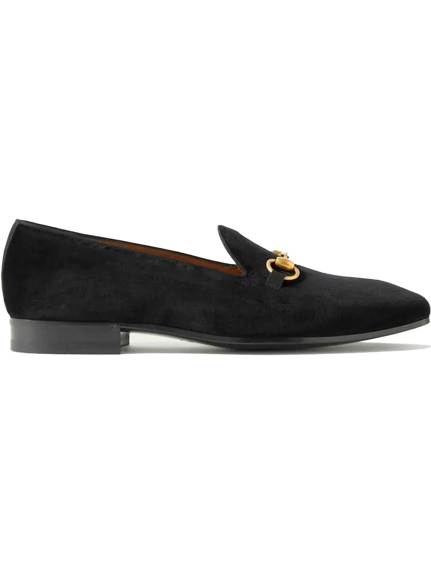 Лоферы мужские Gucci Gallipoli Horsebit Velvet Loafers