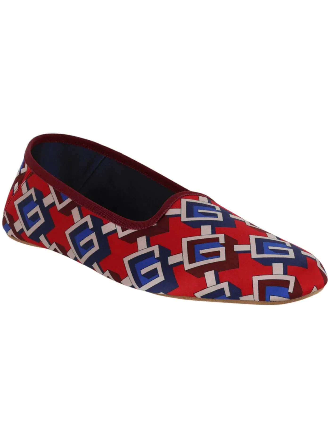 Шлепанцы мужские Gucci Geometric G Print, с принтом — изображение 2 из 3, мульти